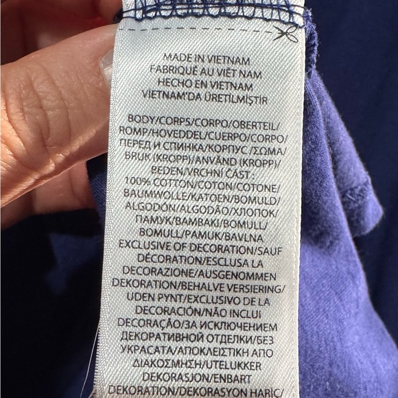 Polo Ralph Lauren Hoodie Men S Dark Blue Pullover Jersey Lightweight TShirt Pony - Picture 7 of 8